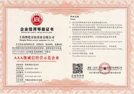 AAA級誠信經營示范企業