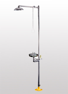 布朗波噴頭去污殺菌復合式304不銹鋼洗眼器BH30-1015